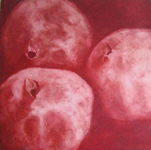 Three pomegranate